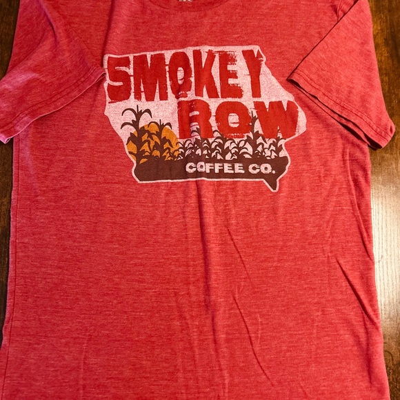 Blue 84 Tops - Graphic Smokey Row Coffee Co Deep Red T-Shirt